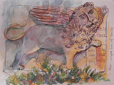 Sketch of Venetian Lion