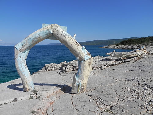 Artwork on the beach