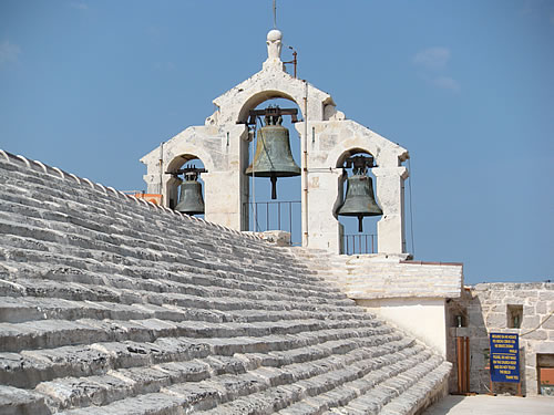 The bells of St Mary's from the roof