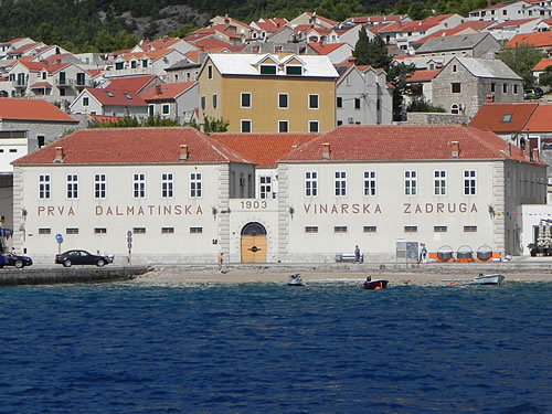 First Dalmatian Wine Cooperative building dates from 1903