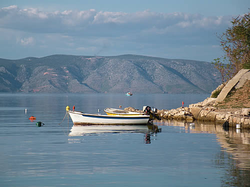 The view over to Brač