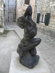 Statue in a hidden square