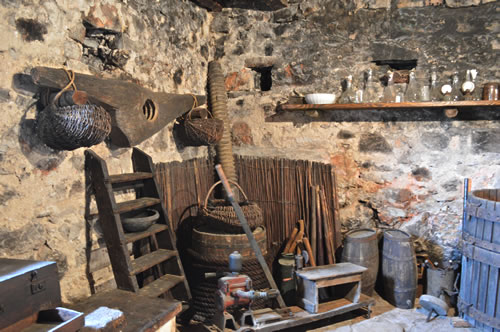Winemaker's equipment from times gone by