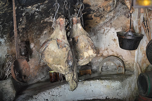 Hams drying