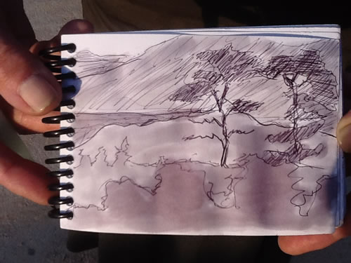 A vinorel - painted with wine!