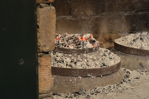 Dinner cooking under the peka
