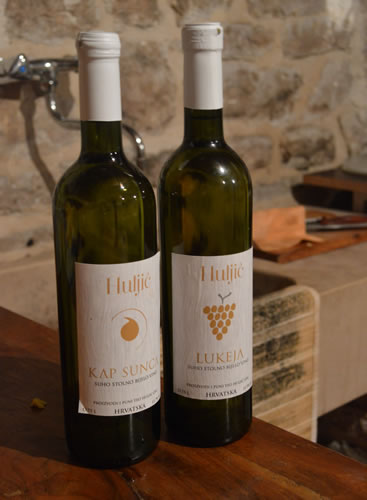 Bottles of Huljiċ wine