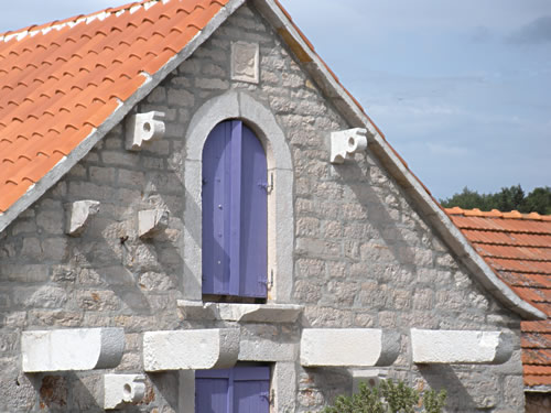 Lavender shutters for a bold statement!