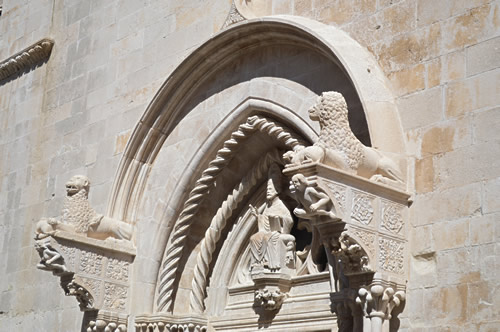 Above the door to St Mark's Cathedral