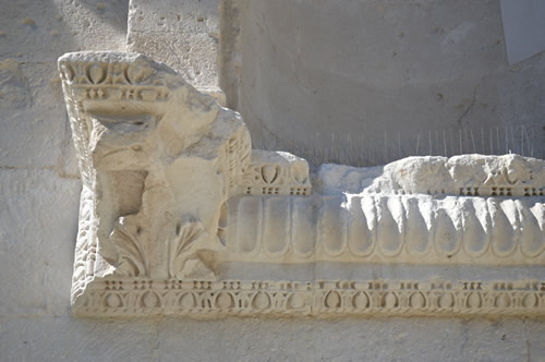 Stone carving at the Golden Gate