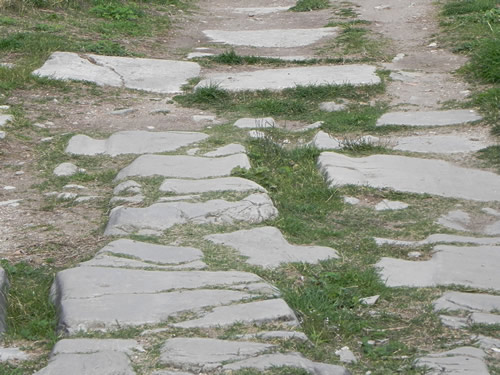 Roman road surface