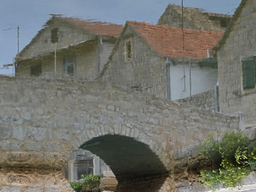 Which way is up? Vrboska bridge