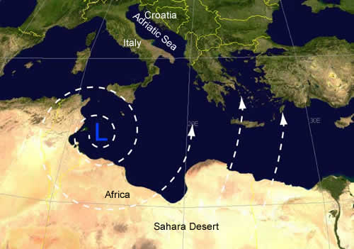 Scirocco from the Sahara