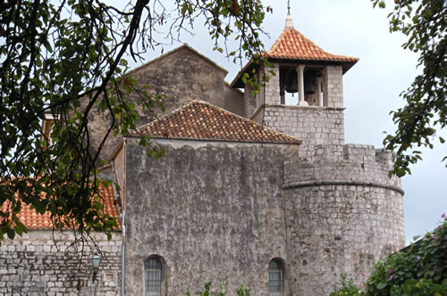 Tower with battlements
