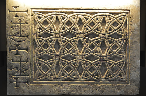 Stone relief looks almost Celtic