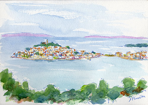 My sketch of Primošten