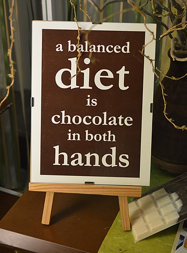 Chocolate - a balanced diet!