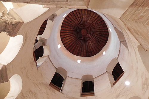 Looking up - inside the dome