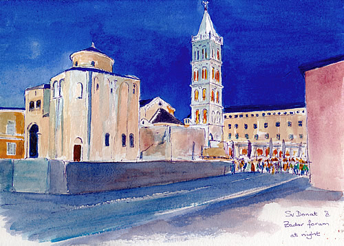 Sketch - night at the Forum