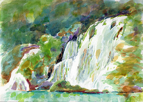 Roški slap - the big falls