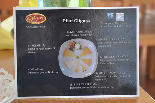 Cheese tasting instructions