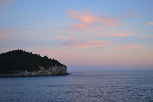 Sunset from Dubrovnik walls