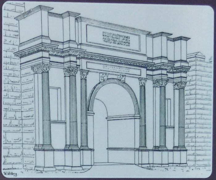 What Trajan's Gate would have looked like