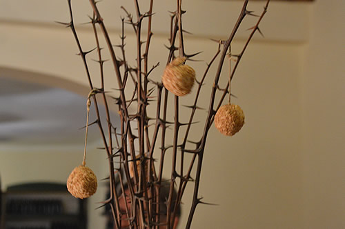 Cheese balls with olives