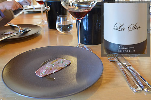 La Sin with veal tongue marinaded in horseradish, thyme and olive oil