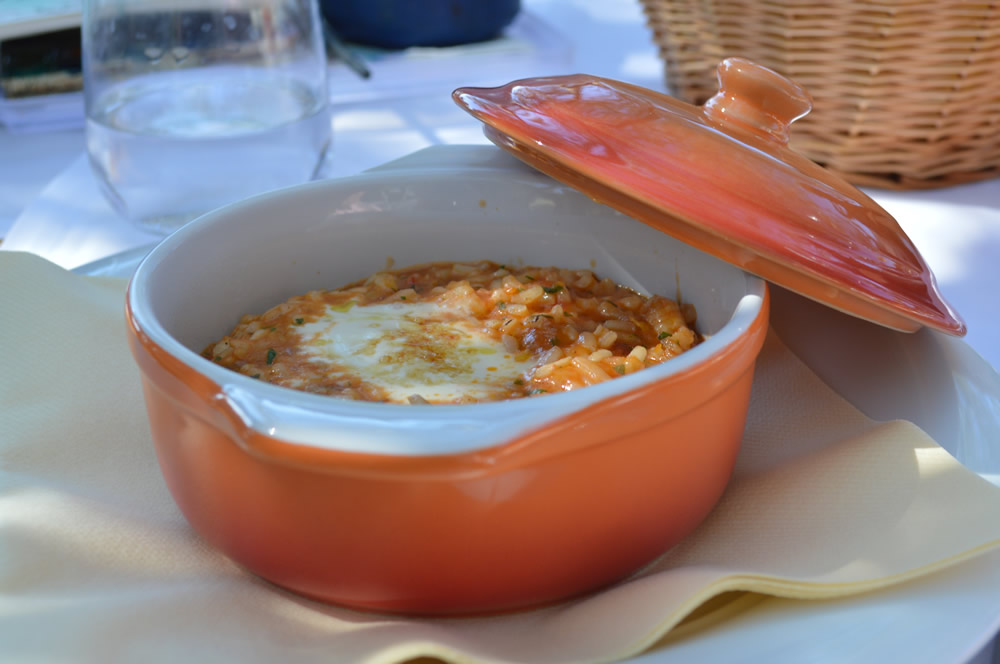 Smoked seafood risotto