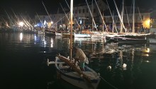 Traditional boat lineup