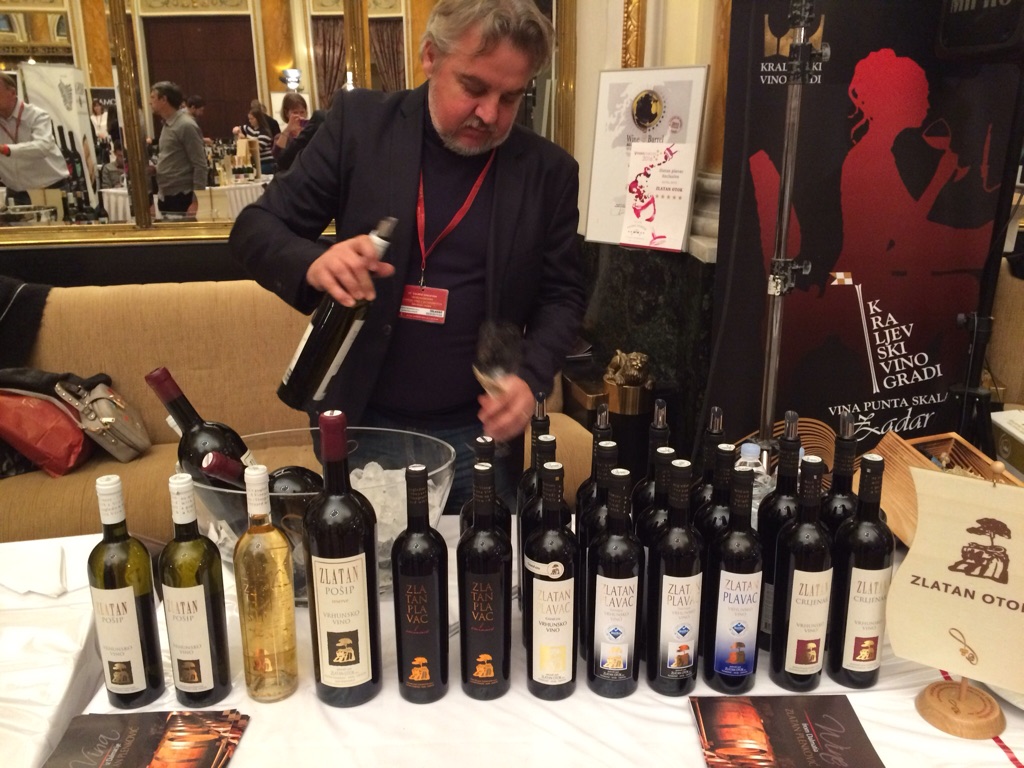 Pouring Plenković wines