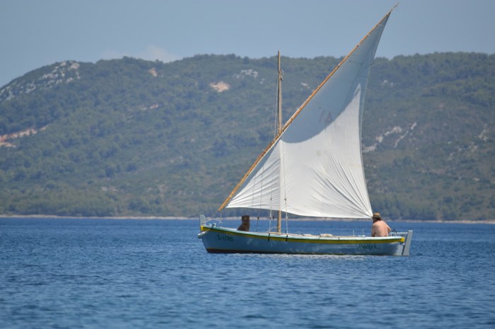 Sail against the mast