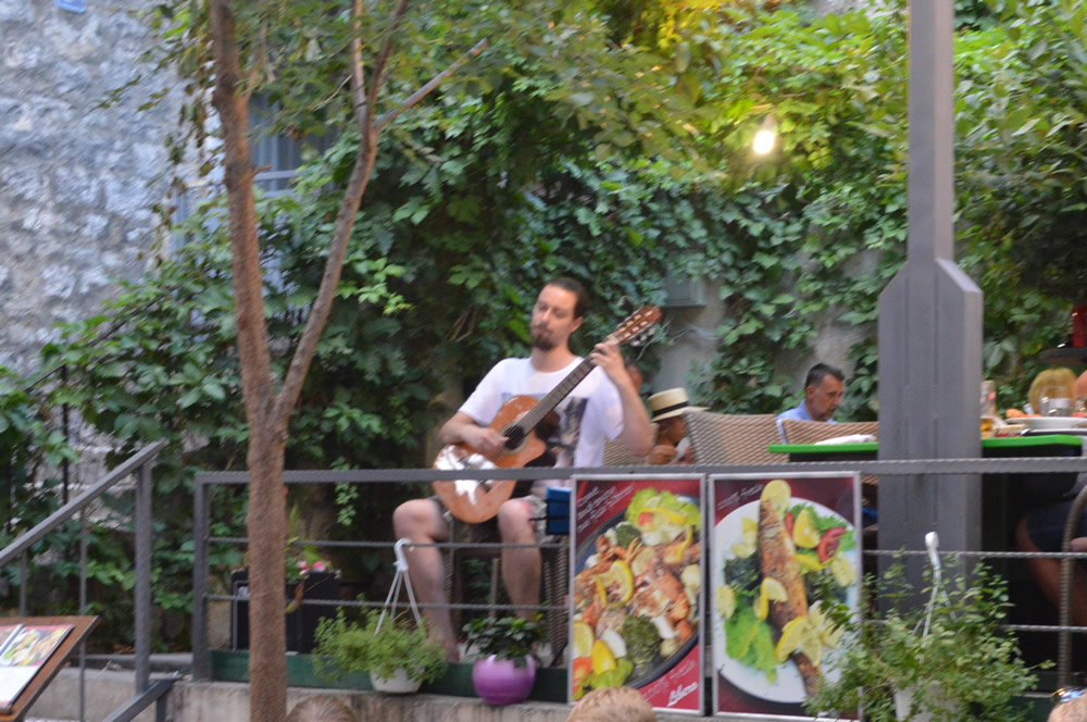 Live music at the restaurant