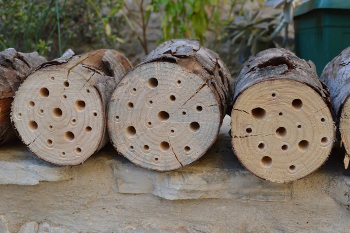 Different-sized holes drilled