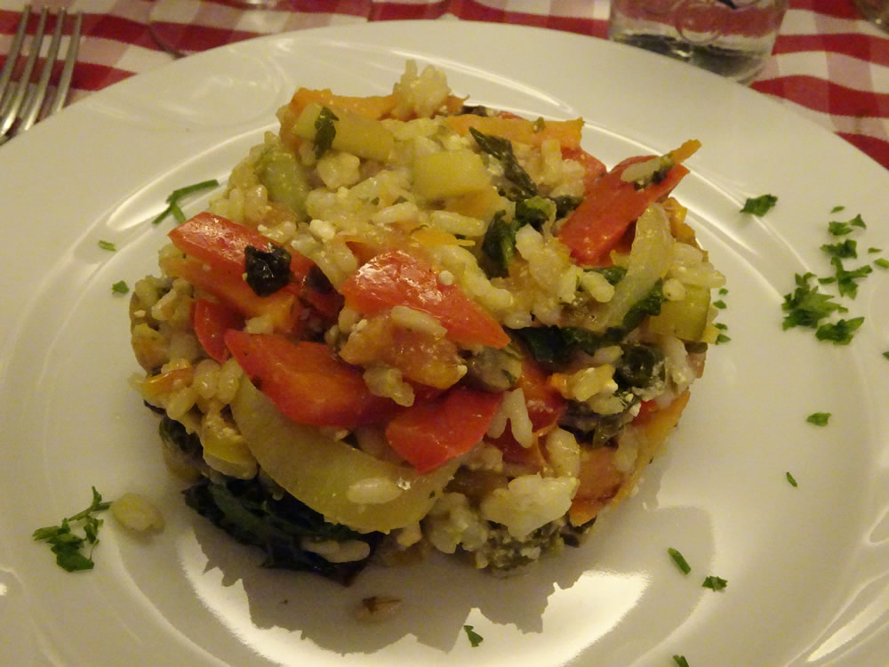 Vegetable risotto