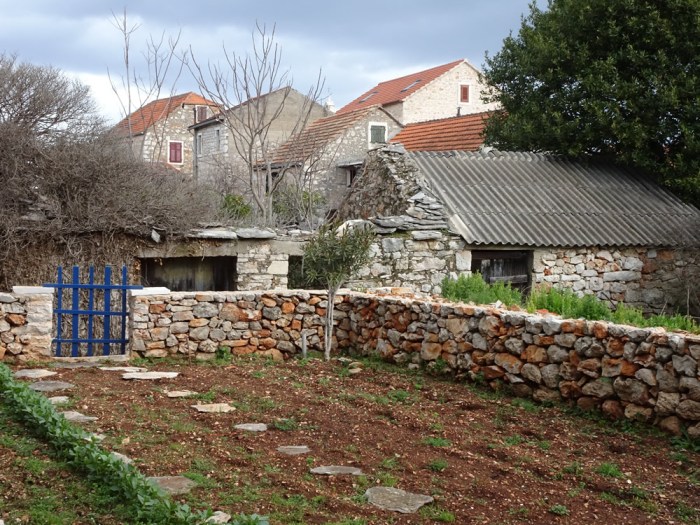 Blue skies and blue gate