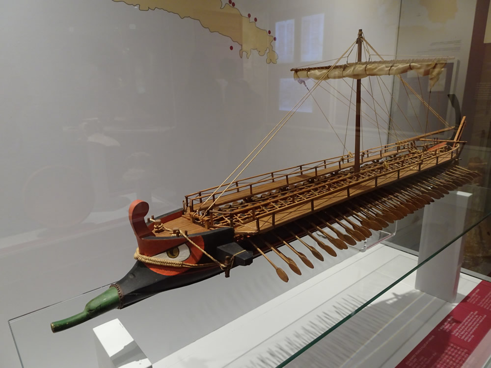 Ancient Greek trireme galley