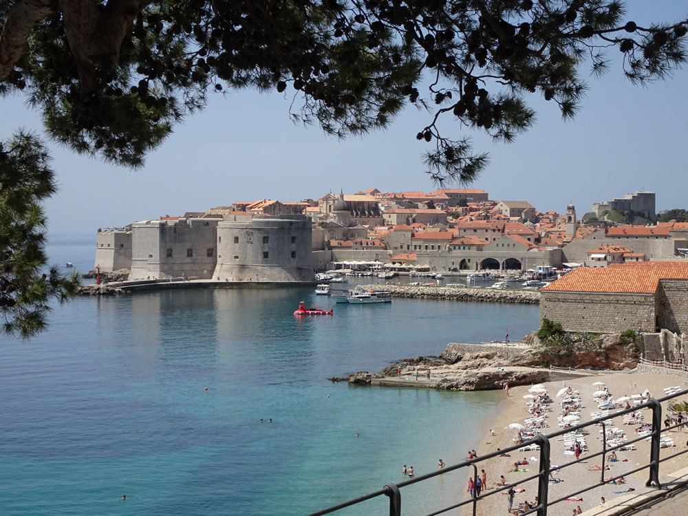 Classic view of the old town harbour