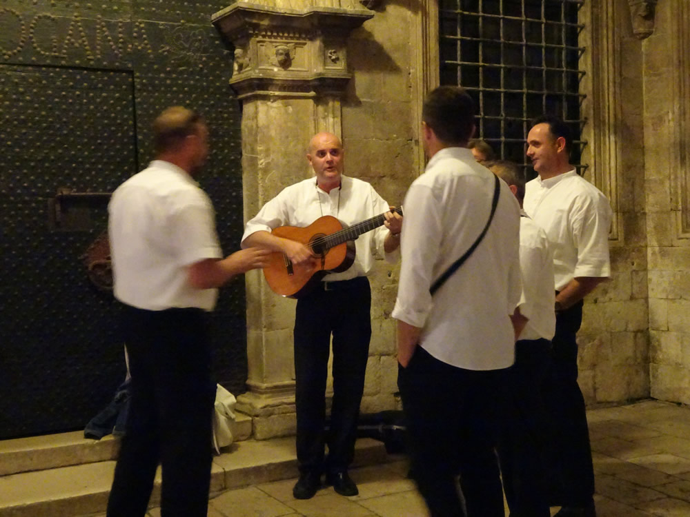 Singing in the streets