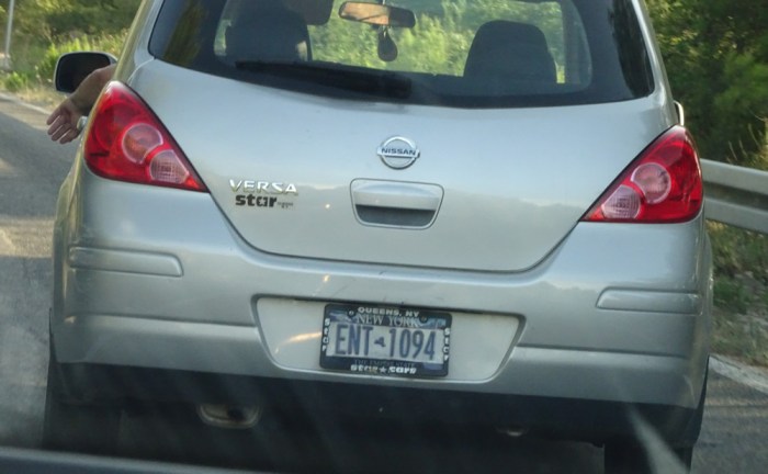 New York plate!