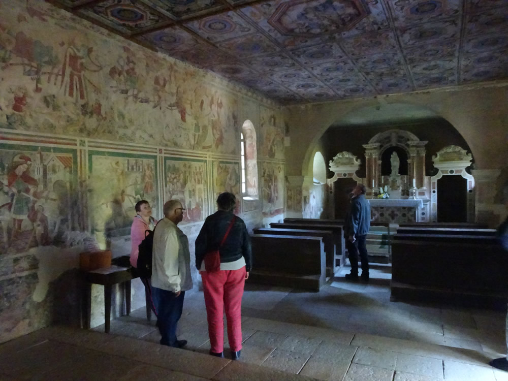 Covered in frescoes