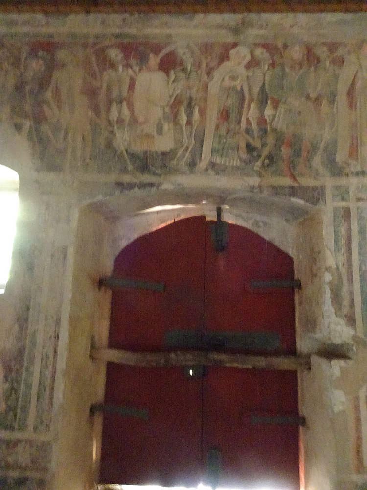 Main door with Dance of Death above