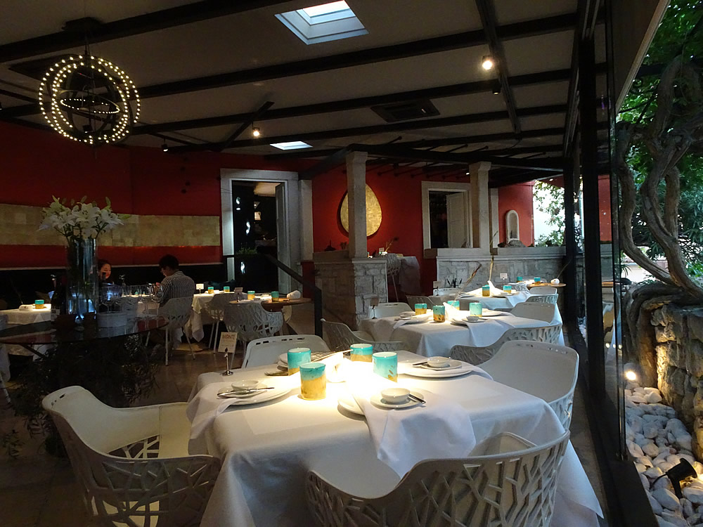 Inside the restaurant