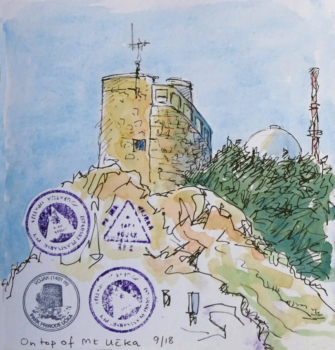 My painting with stamps