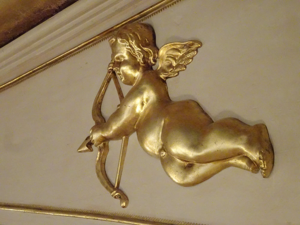 Freshly guilded cherub