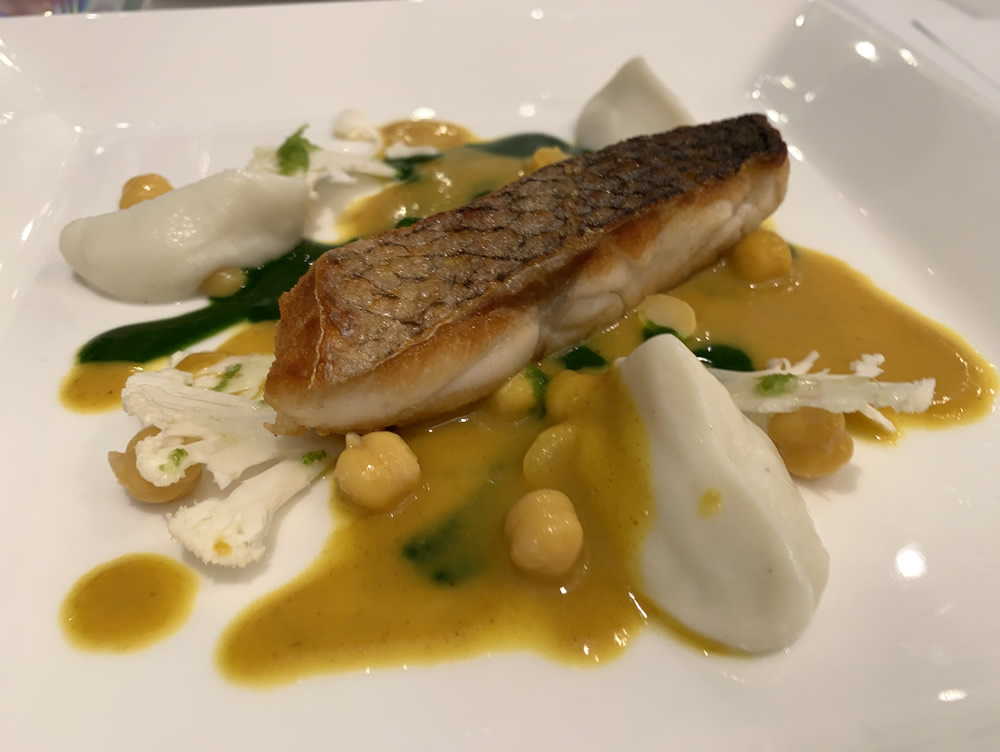 Sea Bass in curry sauce